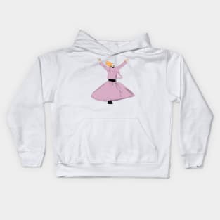 Whirling Dervishes: A Sufi Dance of Devotion Kids Hoodie